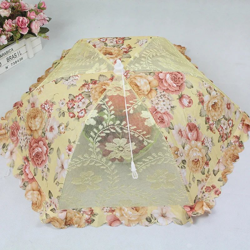 

1PC Portable Umbrella Style Food Cover Anti Mosquito Meal Cover Lace Table Home Using Food Cover Kitchen Gadgets Cooking Tools