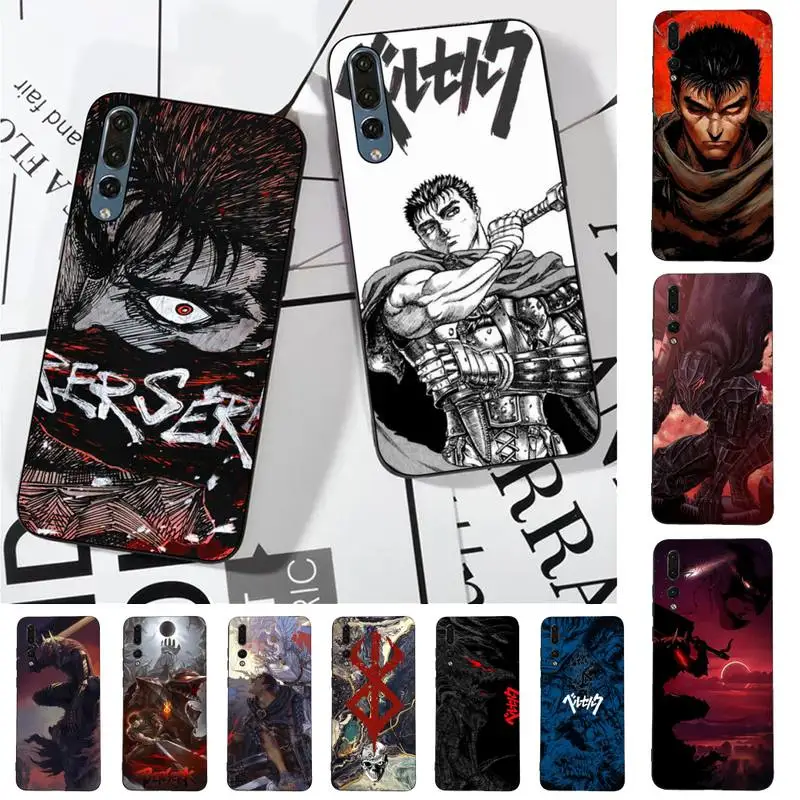 

Berserk Guts Anime Phone Case for Huawei P30 40 20 10 8 9 lite pro plus Psmart2019