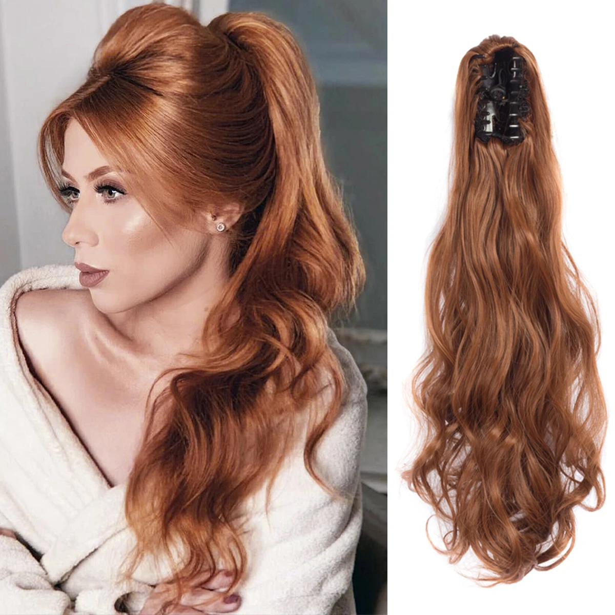 Накладной хвост из синтетического волокна для женщин и девушек длинные