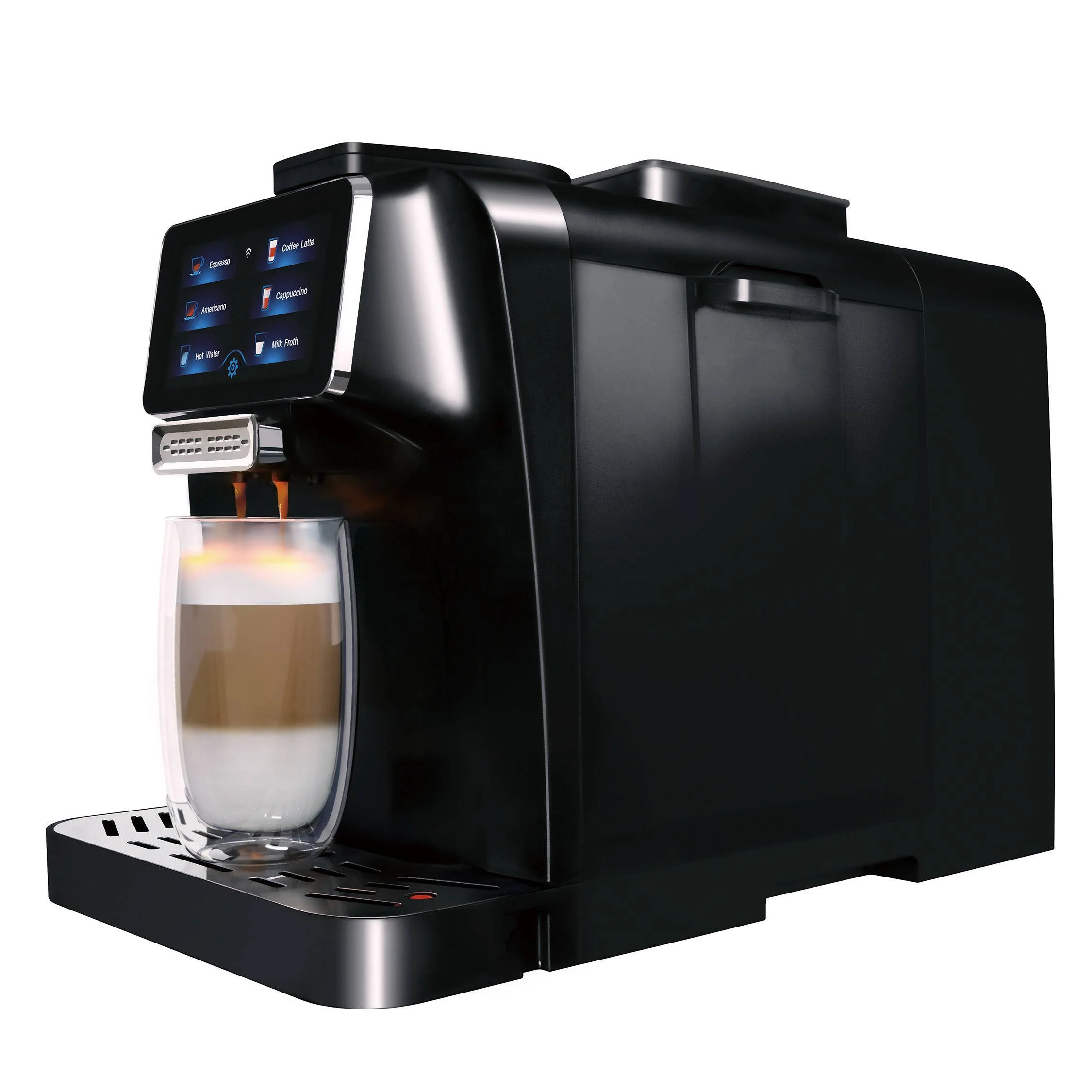 

Суперавтоматическая кофемашина для эспрессо cafee, полностью автоматическая кофемолка с сенсорным экраном и Wi-Fi