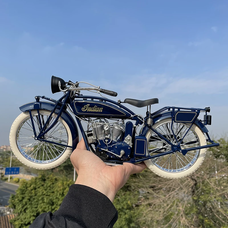 

Литая в масштабе 1: 6 американская Классическая винтажная машина Коллекционная модель мотоцикла из сплава Сувенирные игрушки для мальчиков подарок