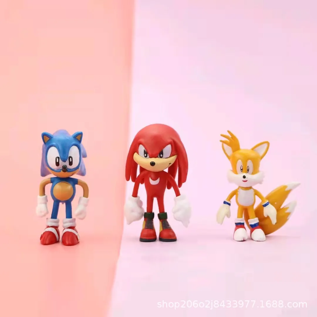Sonic Pvc 5-7cm Toys  Anime Game Amy Rose Gift Accessorie