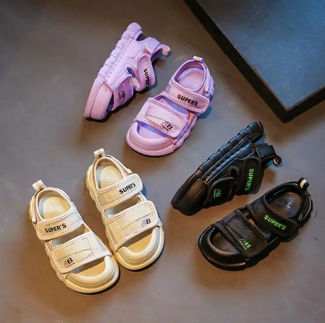 

Children Summer Sandals Kids Beach Sandals Mixed Color Boys Garden Shoes Anti-slippery Kids Sandals Boys Sport Shoes 1-12Y