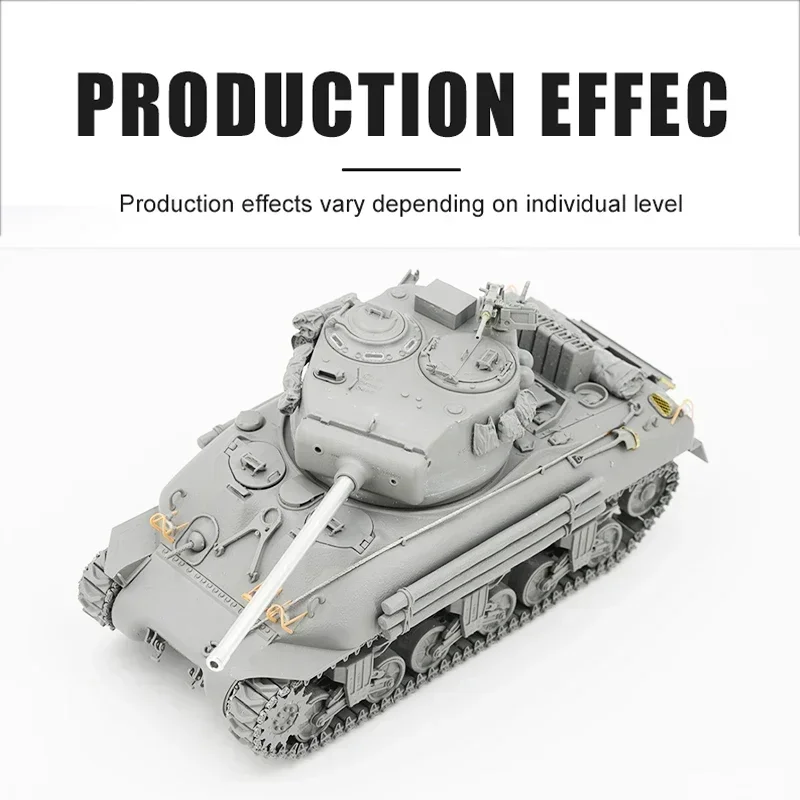Фото Модель BORDER 1/35 BT-046 Sherman M4A1, танк 76 мм, турель в сборе, масштаб, игрушки «сделай сам», комплект модели №2