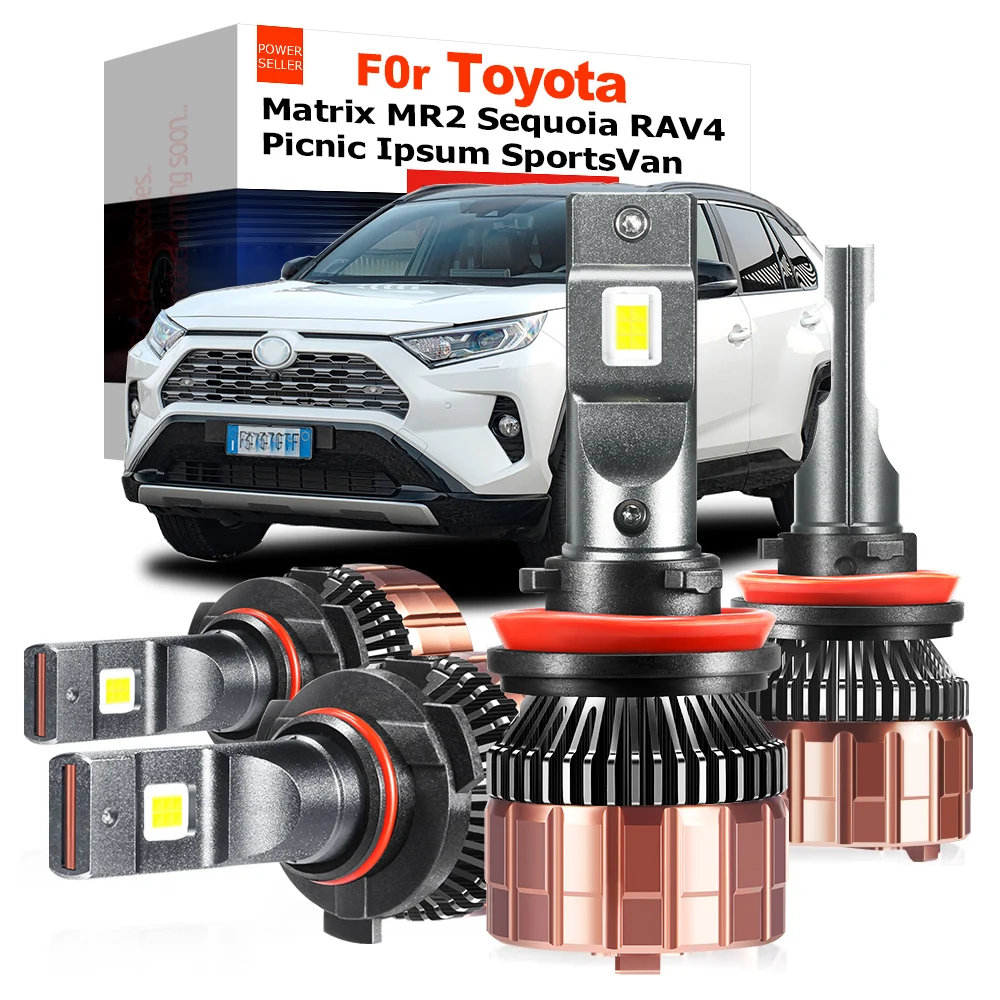 

2 X 100W Car Front Headlight Canbus LED Bulb Head Light 20000LM For Toyota Matrix MR2 Sequoia RAV4 RAV 4 Picnic Ipsum SportsVan