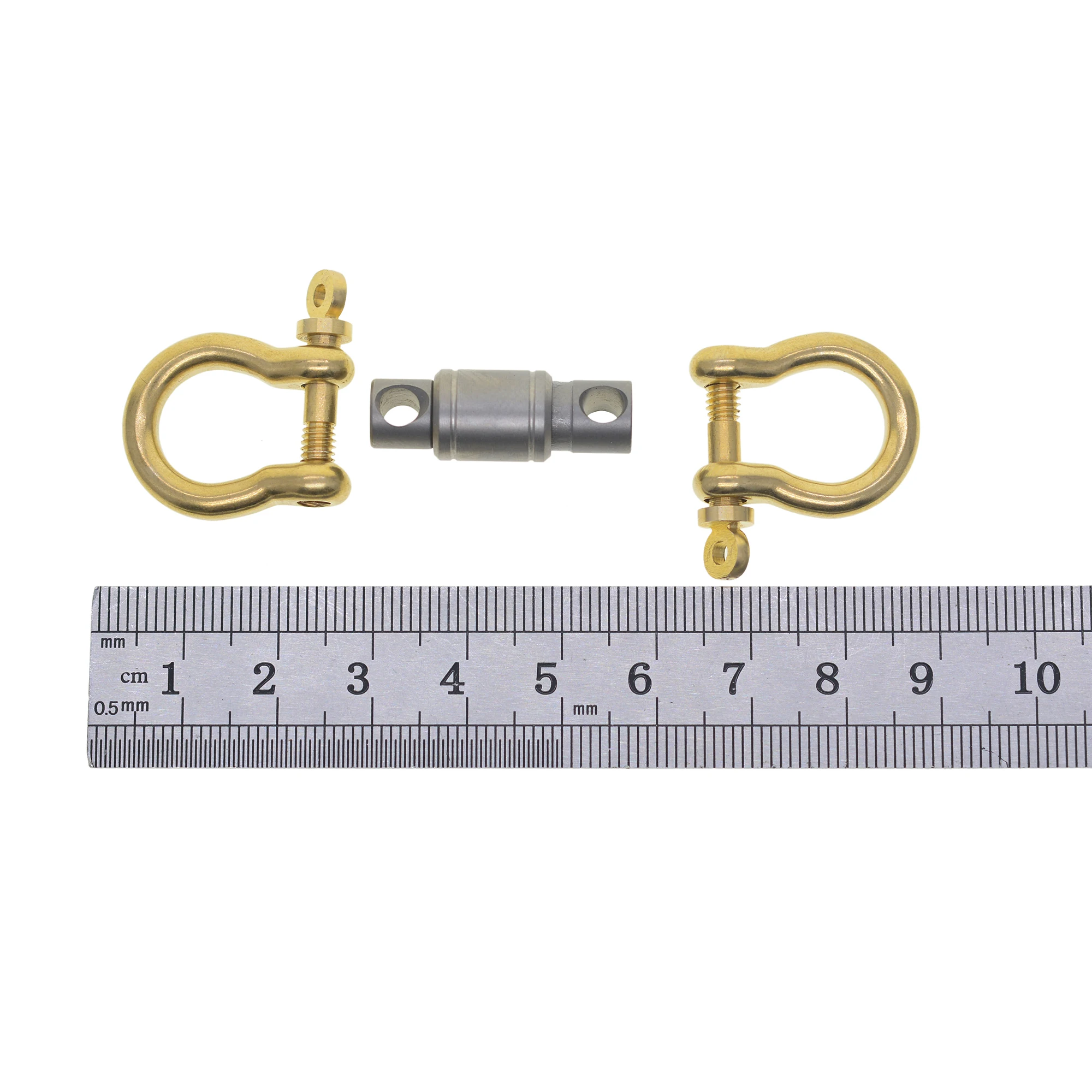 Супертонкий Гладкий твердый титановый быстросъемный поворотный Съемный брелок