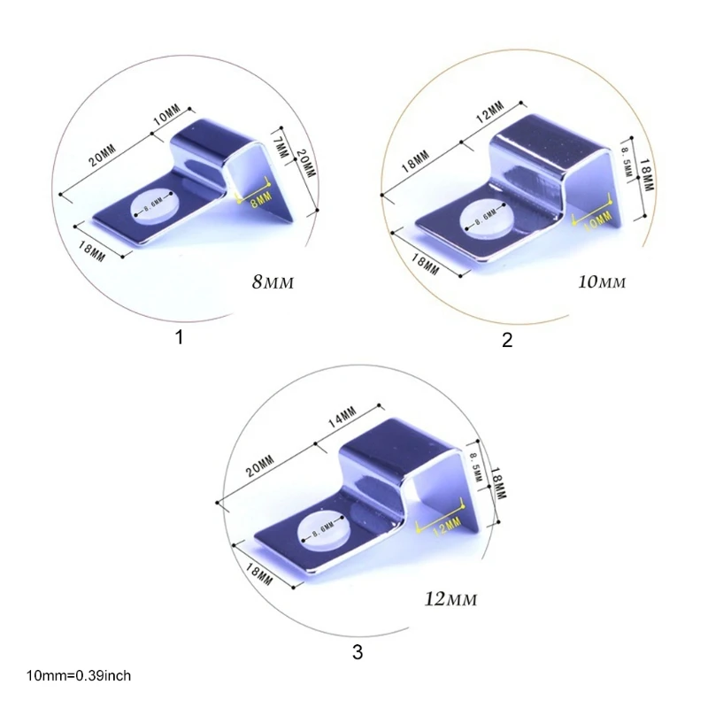 N0HB Универсальные зажимы для крышек аквариумов без оправы Набор из 4 зажимов