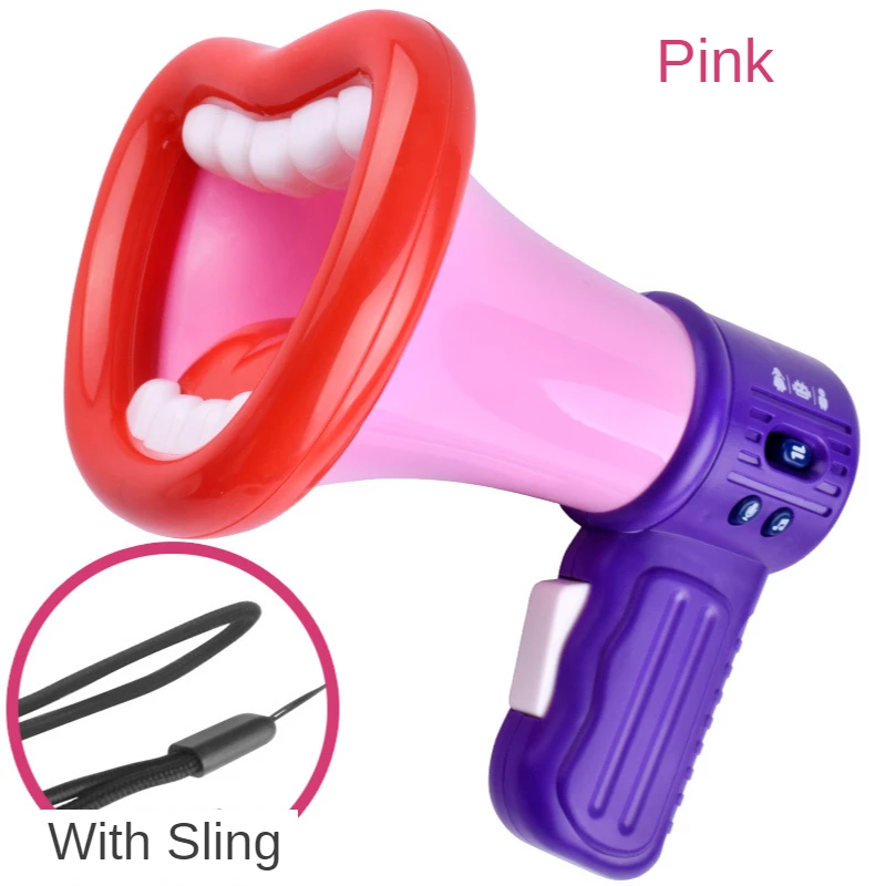 Детская игра для вечерние большой рот Забавный мегафон искусственный звуковой