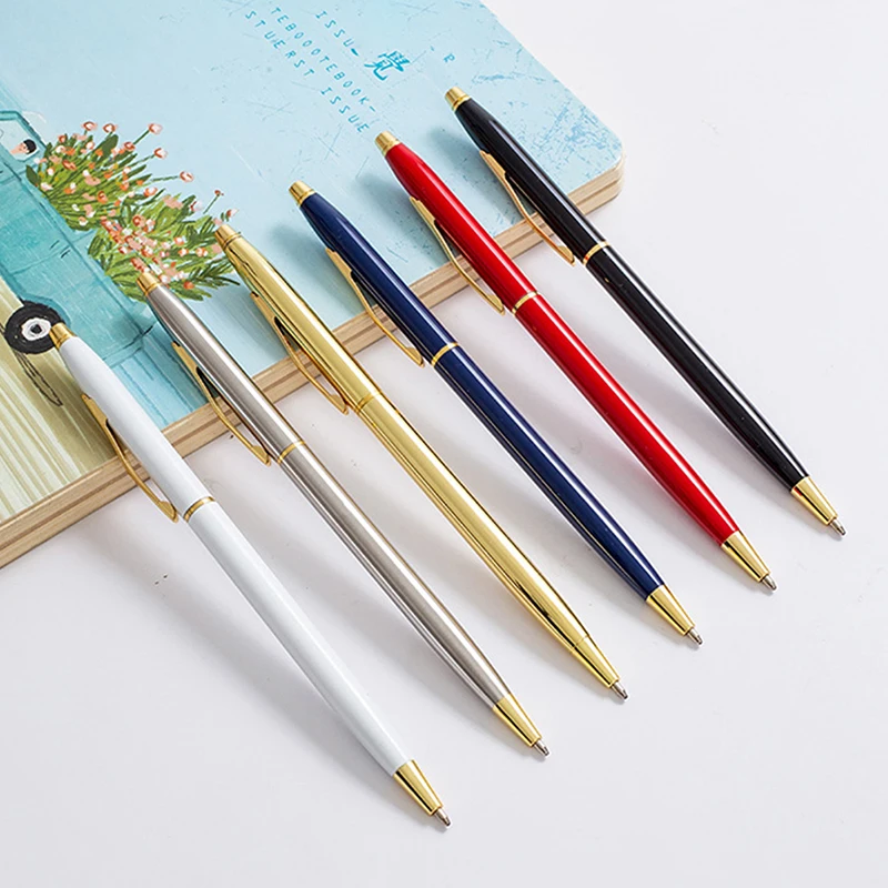 

Metal Ballpoint Pen Student School Stationery Supplies Calligraphy Writing Signature Pen Office Supplies Elegant for Business