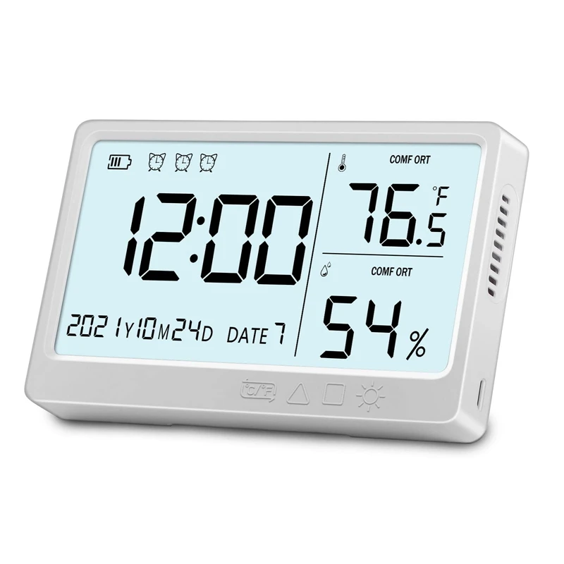 

Indoor&Outdoor Digital Thermometer&Hygrometer With Backlight Temperature For Greenhouse Wine Cellars Humidity Sensor