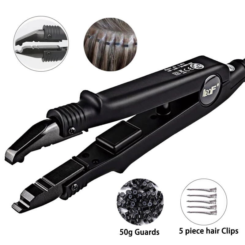 

Утюжок для наращивания волос Fusion, термоутюжок с регулируемой температурой