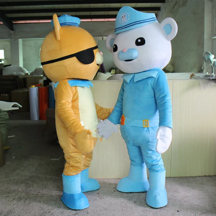 Octonauts Movie Character Cartoon Captain Polar Bear Police Mascot Costumes Cosplay Costume Fancy Dress Mask Party Prop