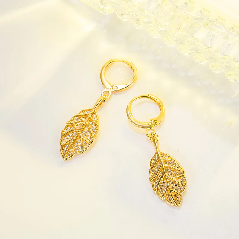 

Solid 14K Gold Earring Females Geometric Aros Mujer Oreja Gemstone Orecchini 14K Yellow Gold Drop Earrings for Women Jewelry