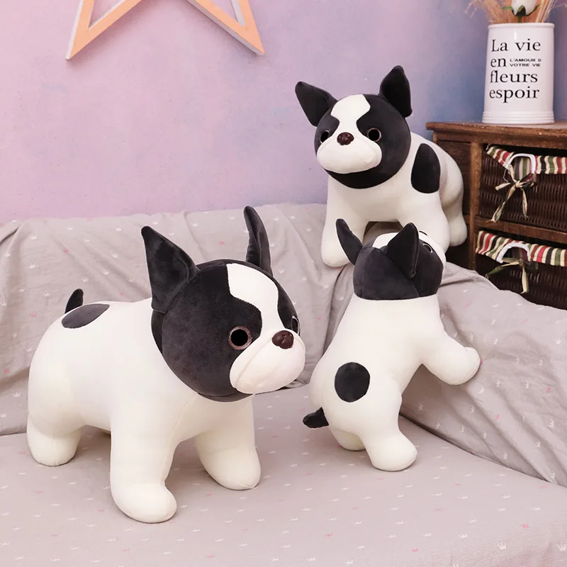30/40/50cm Cute Simulation French Bulldog Plush Toy Standing Puppy Dog Plushie Doll Soft Throw Pillow Baby Toys Children Gift
