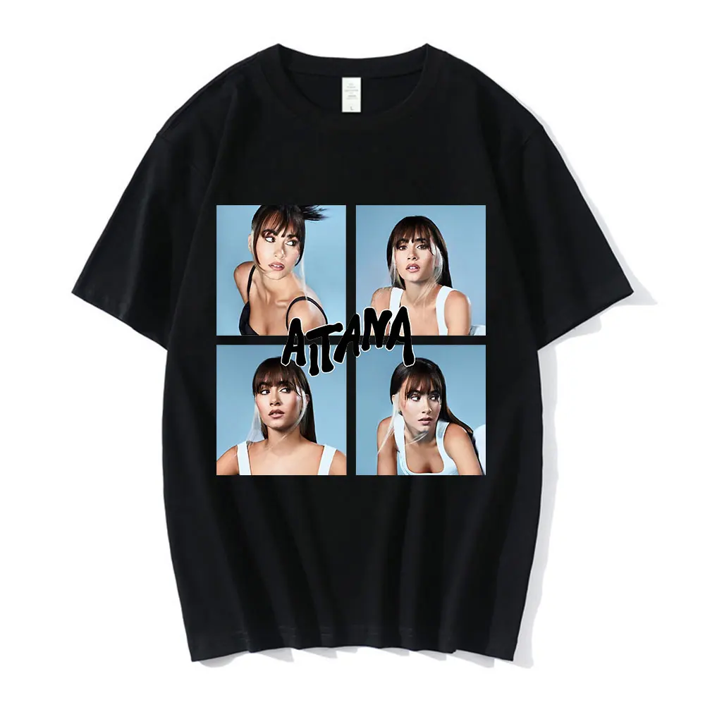

Summer Oversized Tee Shirt Harajuku Fashion Hip Hop Loose Short Sleeved Tshirt Singer Aitana Ocana Graphic Print T Shirt