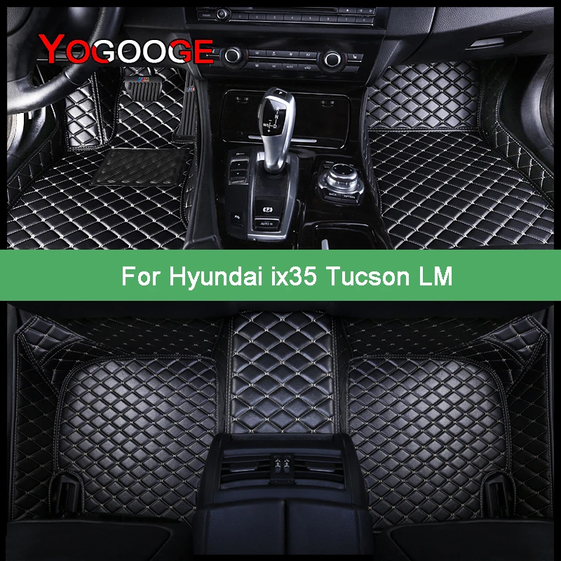 

YOGOOGE Car Floor Mats For Hyundai ix35 Tucson LM Foot Coche Accessories Auto Carpets