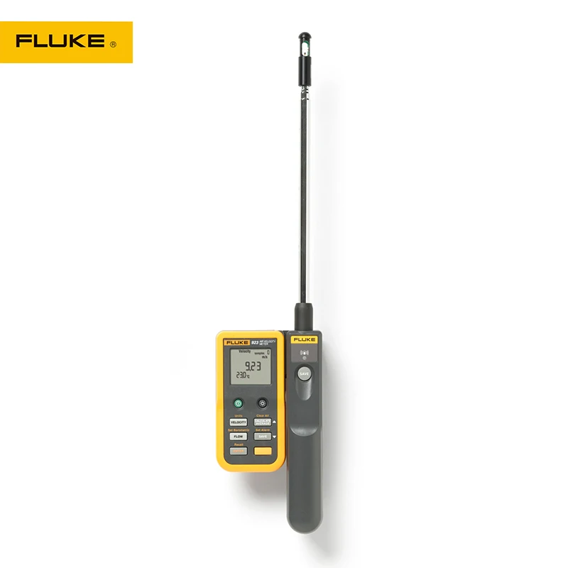 

FLUKE 923 Thermal Anemometer Wind Speed Air Volume Temperature Measurement, Wireless 30M Telescopic Carbon Rod /High Precisio