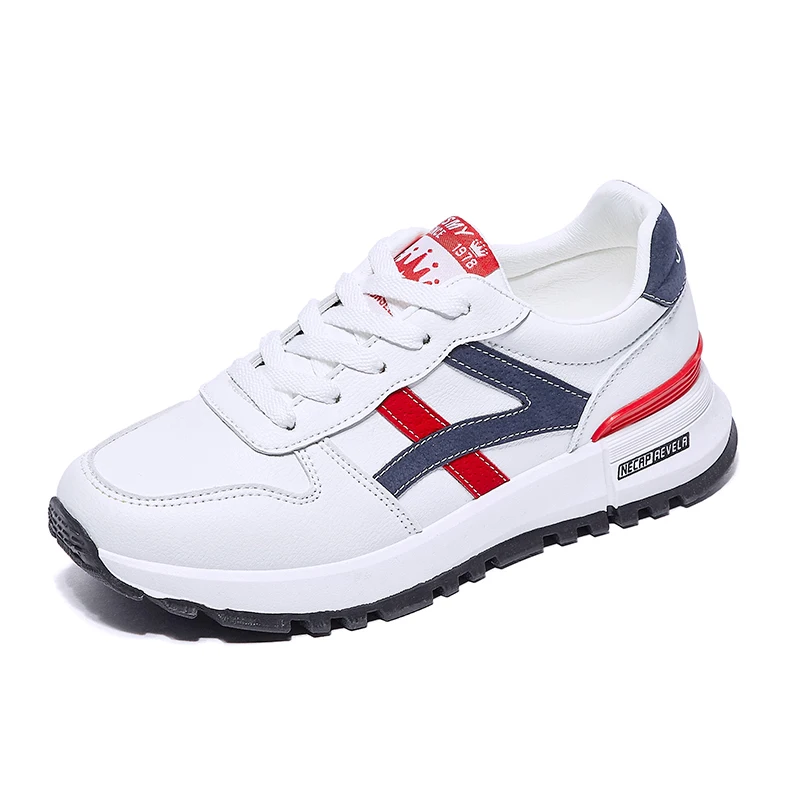 

Ladies Sneakers New Fashion Four Seasons Running Shoes Heel Heightening White ShoesLightweight Breathable Casual Sports Shoes