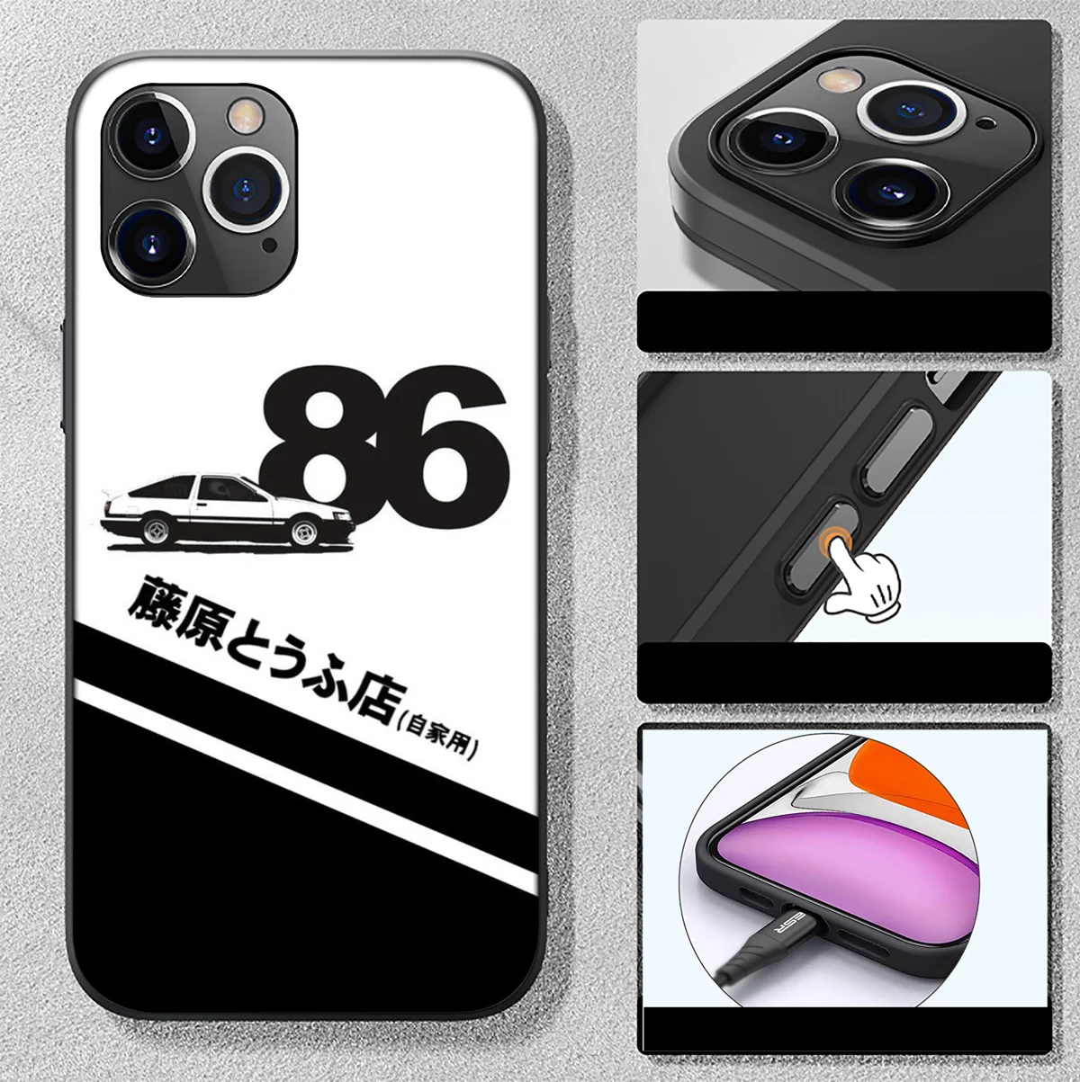 FL15 Anime Initial D NEW Phone Case for Samsung Galaxy A15 S10E S9 S8 S7 Note 20 10 9 8 Plus Lite