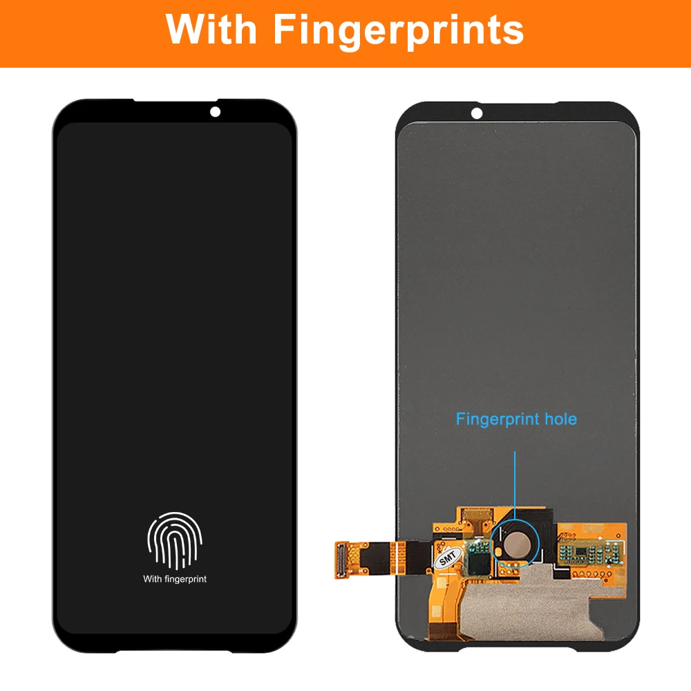 Tanie 6.39 ''oryginalny Dla Xiaomi Black Shark 2 SKW-H0 SKW-A0 Ekran LCD Digitizer Panel Dotykowy Dla Black Shark 2 Pro DLT-A0 Wyświetlacz