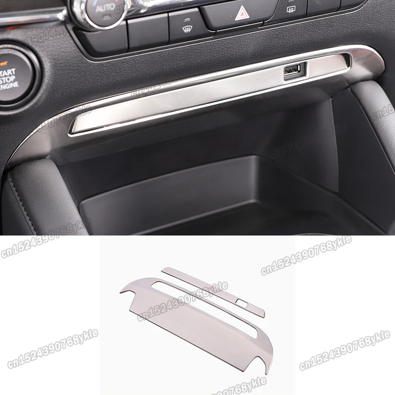 

car center control dashboard USB port panel trims for mazda3 axela 2020 2021 2022 mazda 3 decoration accessories styling BP