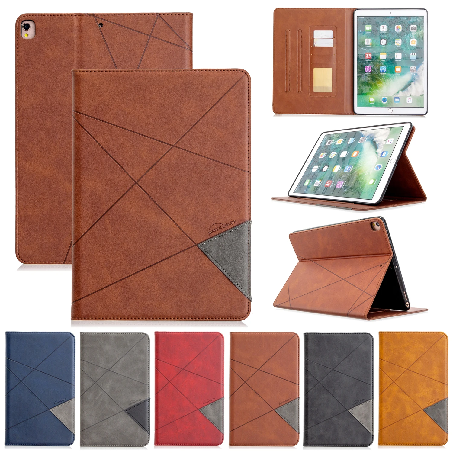 

Leather Cases For IPad Pro 10.2 Inch 2017 2019 Tablet Cover Stand Holder Shockproof Case For Ipad Pro 10.5 Inch Dormant Function