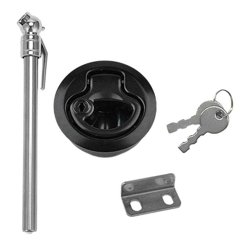 

1 Pcs 5-50 Psi Pressure Gauge Pen Shape Use Tire/Tyre Air Pressure Test Meter & 1 Set Latch Accessories Tool Box Locks