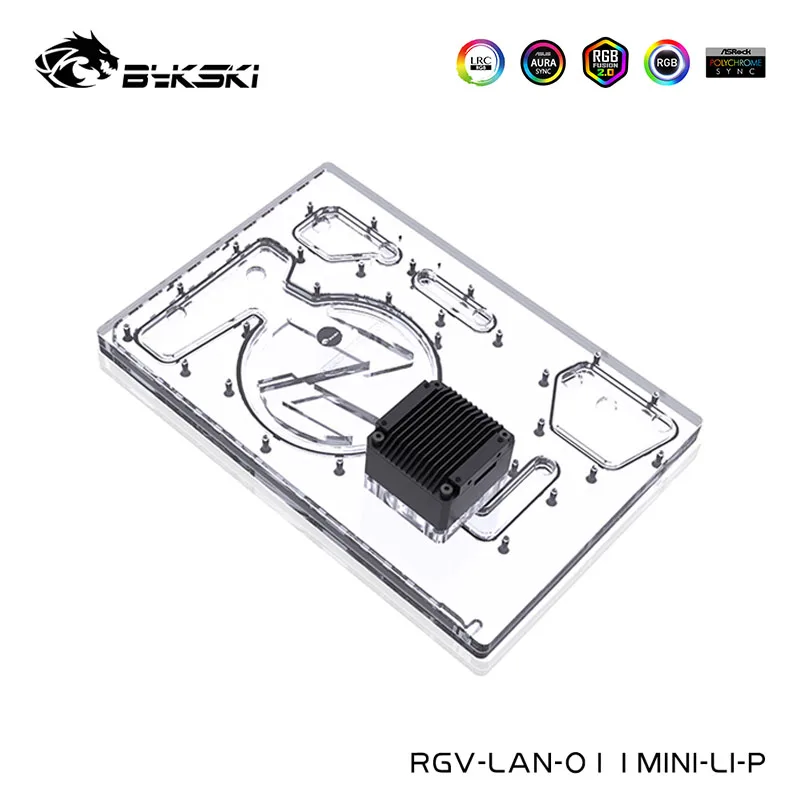 Bykski Acrylic Front Distro Board For LIANLI O11 MINI Computer Case ,Support Motherboard Control ,RGV-LAN-O11MINI-LI-P