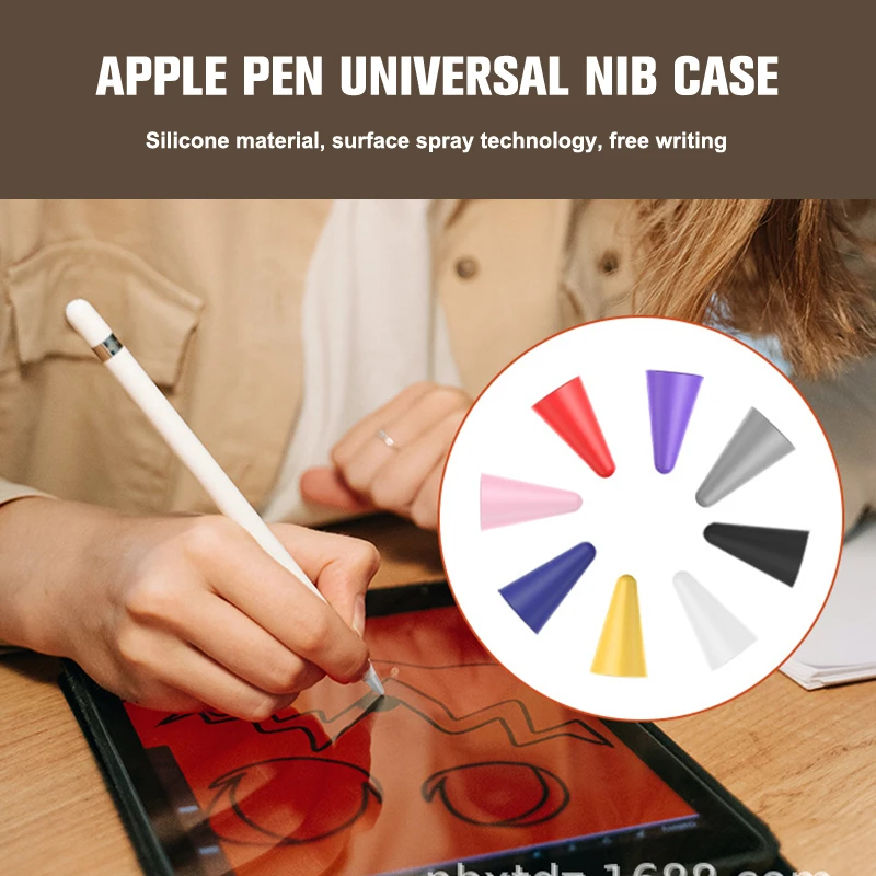 

The Non-slip, Wear-resistant And Silent Stylus Sleeve Is Suitable For Apple Pencil Nib Protection Cap Silicone Protective Case