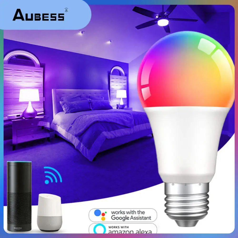 Tuya Smart Light Bulb Smart Home Rgb Led Light Dimmable Color E27 Lamp Bulb 12w 15w 18w Support Alexa Google Home Zigbee Timer