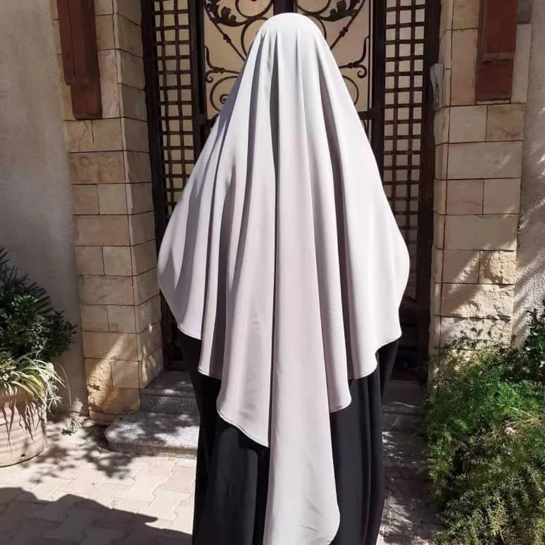 Eid Ramadan Prayer Garment Long Khimar Hijab Scarf Islam Women Abaya Wrap Sleeveless Tops Jilbab Abayas Muslim Nida Niqab Hijabs