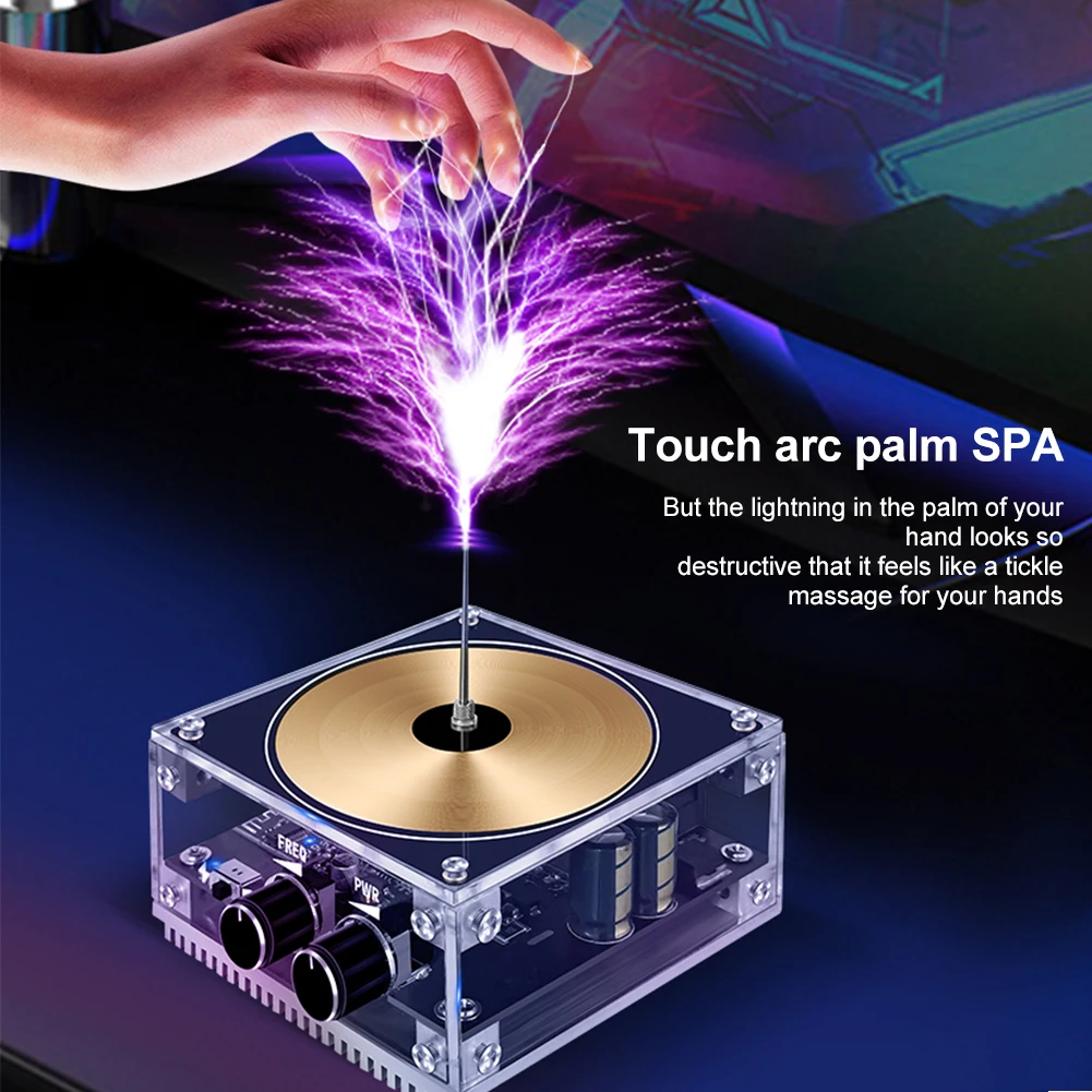 

Creative Musical For Tesla Coil Bluetooth Music Loudspeaker Touchable Artificial Lightning Electric Power Wireless Toy