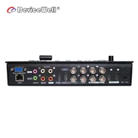 hot product hds7106 tv broadcast equipment six channel portable sdi live video switcher