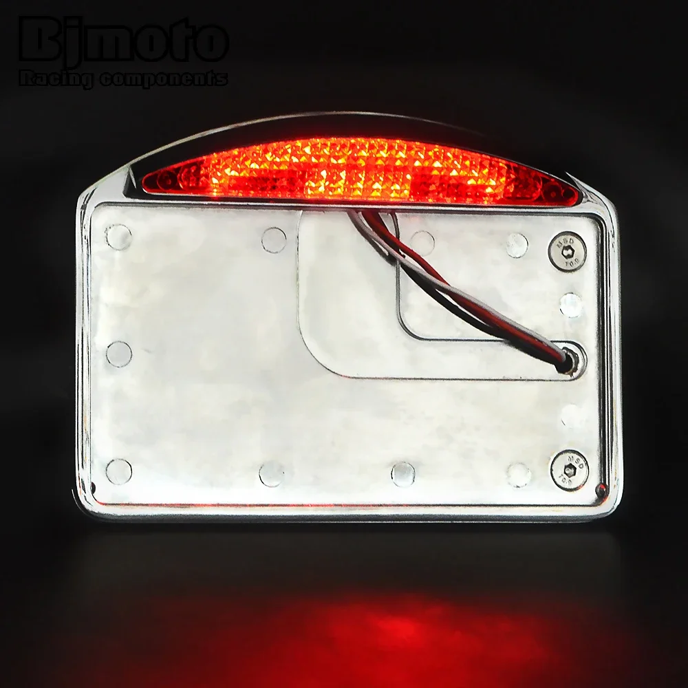 Номерный знак мотоцикла светодиодный задний стоп-сигнал боковой держатель