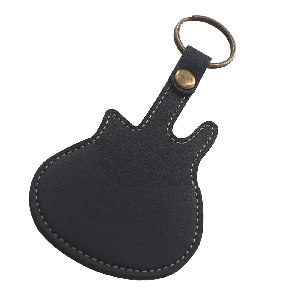 

Премиум кожаный брелок держатель гитары с 3 случайными медиаторами отлично подходит как для начинающих, так и для опытных игроков