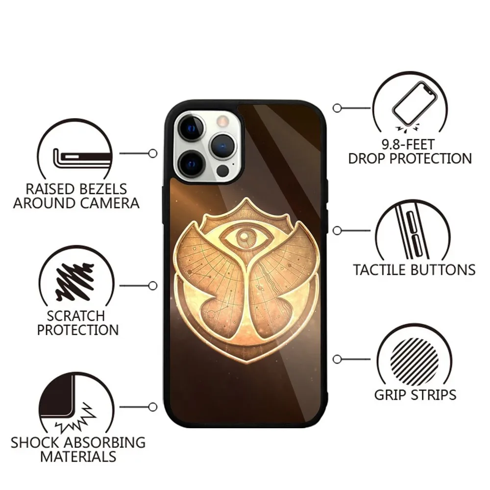 Tomorrowland Phone Case Strong Magnetic For IPhone 16 15 14 13 Pro Max Plus 11 12 Mini Magsafe Wireless Charging