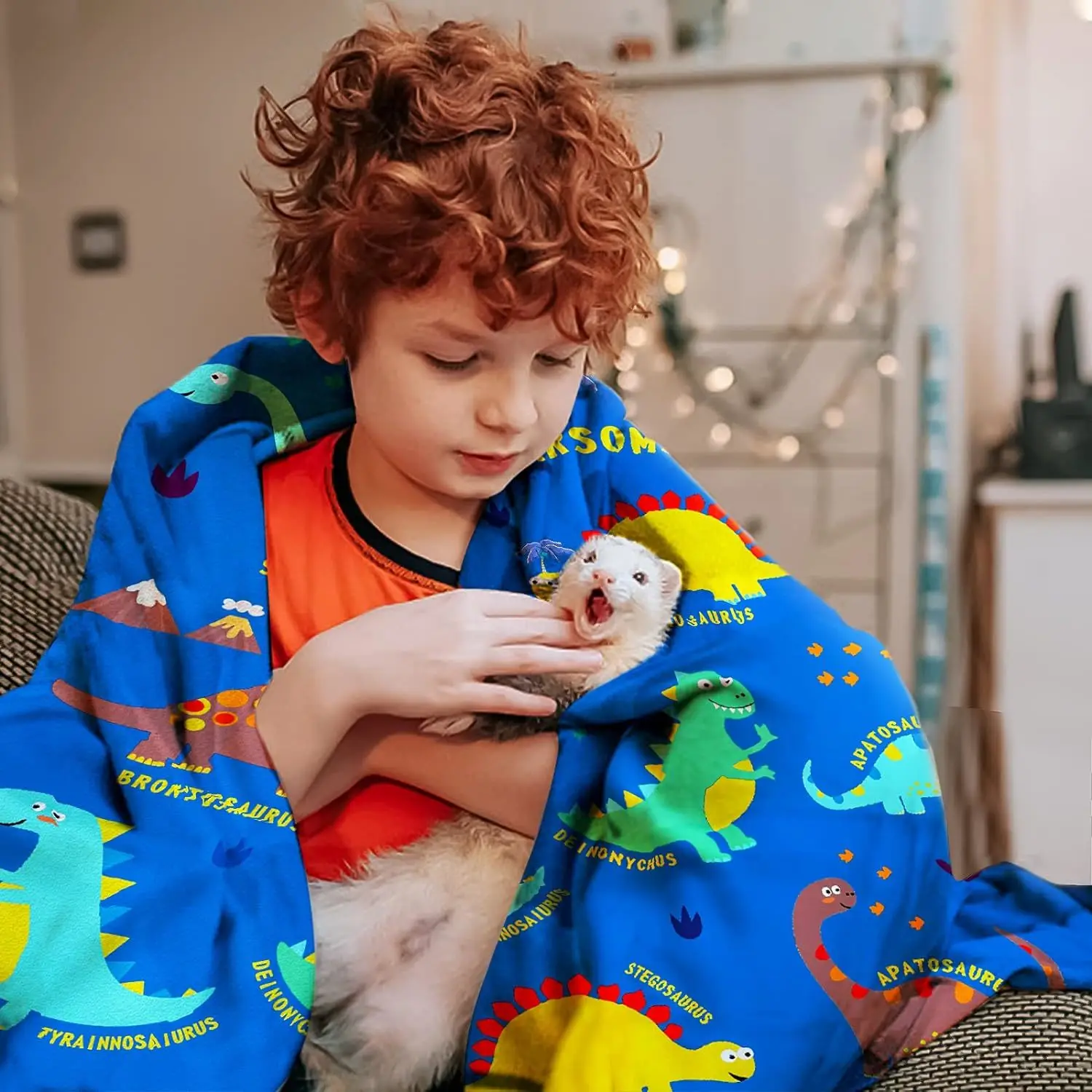 Мягкое одеяло с пространственными узорами для детей удобное и теплое пушистое