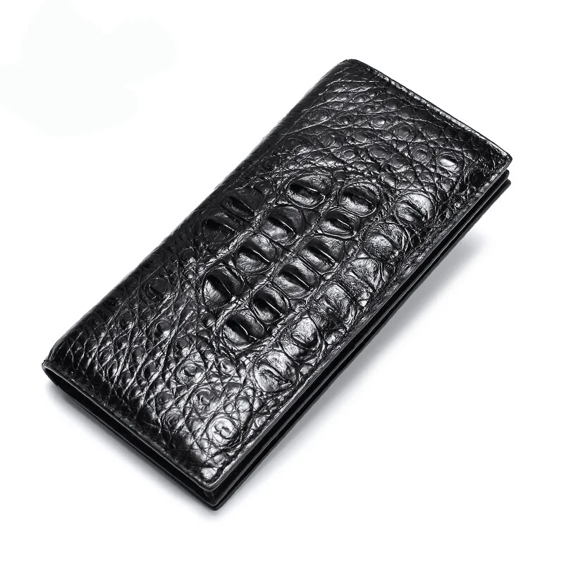 2022 New Crocodile Skin Men's Long Wallet Genuine Leather Business Man Wallets Leisure Multi Card Slots Money Bag 45