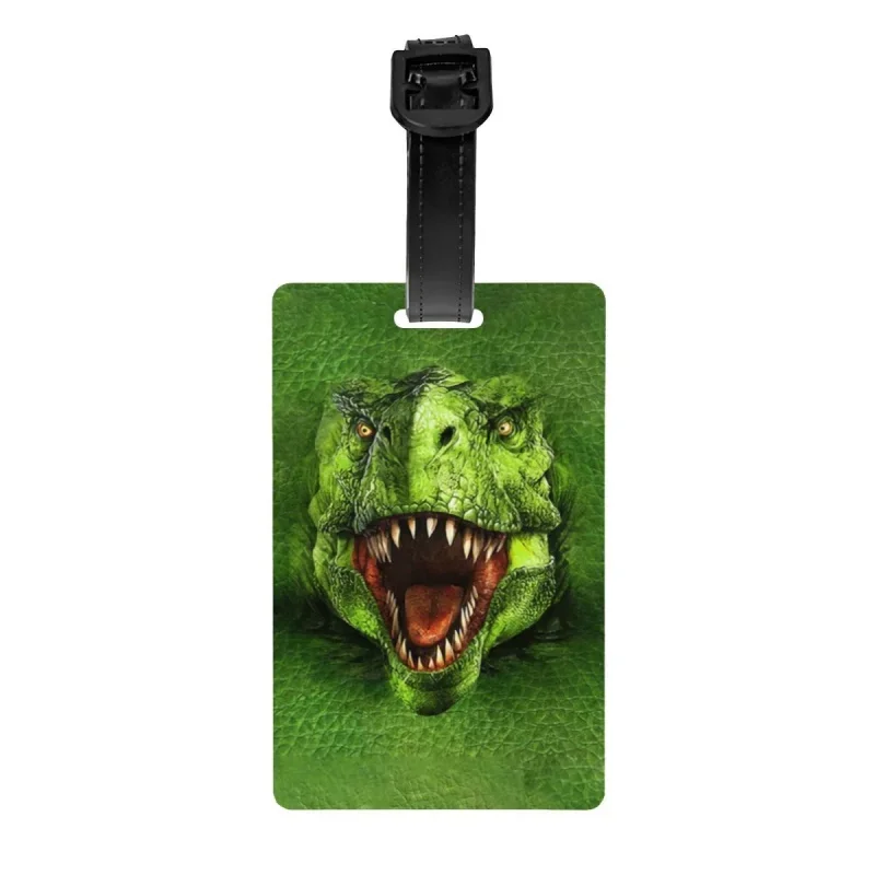

Крутой динозавр T-Rex багаж пользовательский динозавр животные багажные бирки Личная Обложка идентификационная этикетка