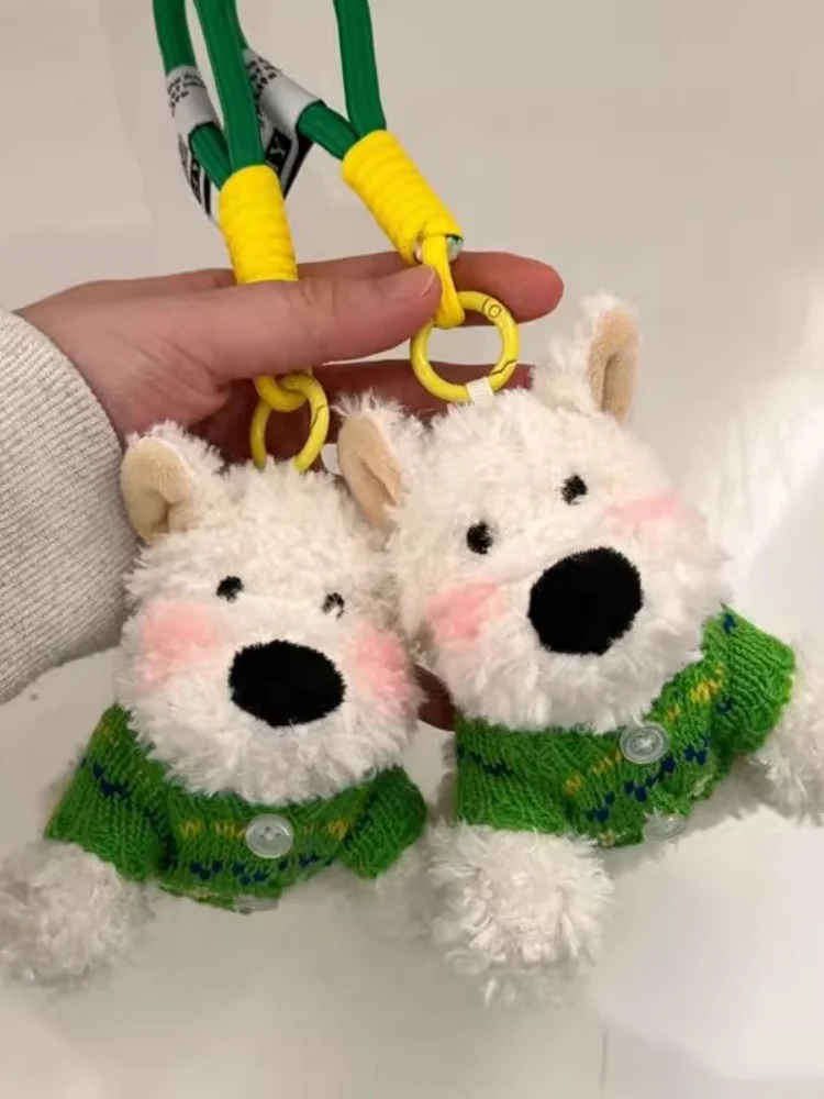 Плюшевый кулон в виде щенка Вест-хайленд милая подвеска-сумка подвеска куклы с