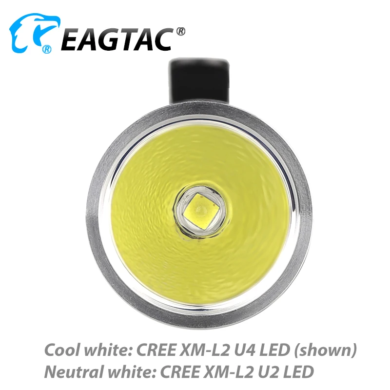 Фото EAGTAC D25LC2 Тактический светодиодный фонарик 1374 люмен 2xCR123A 18650 Карманный фонарь с аккумулятором Хвостовой стробоскоп Тактический фонарь для охоты и рыбалки №3