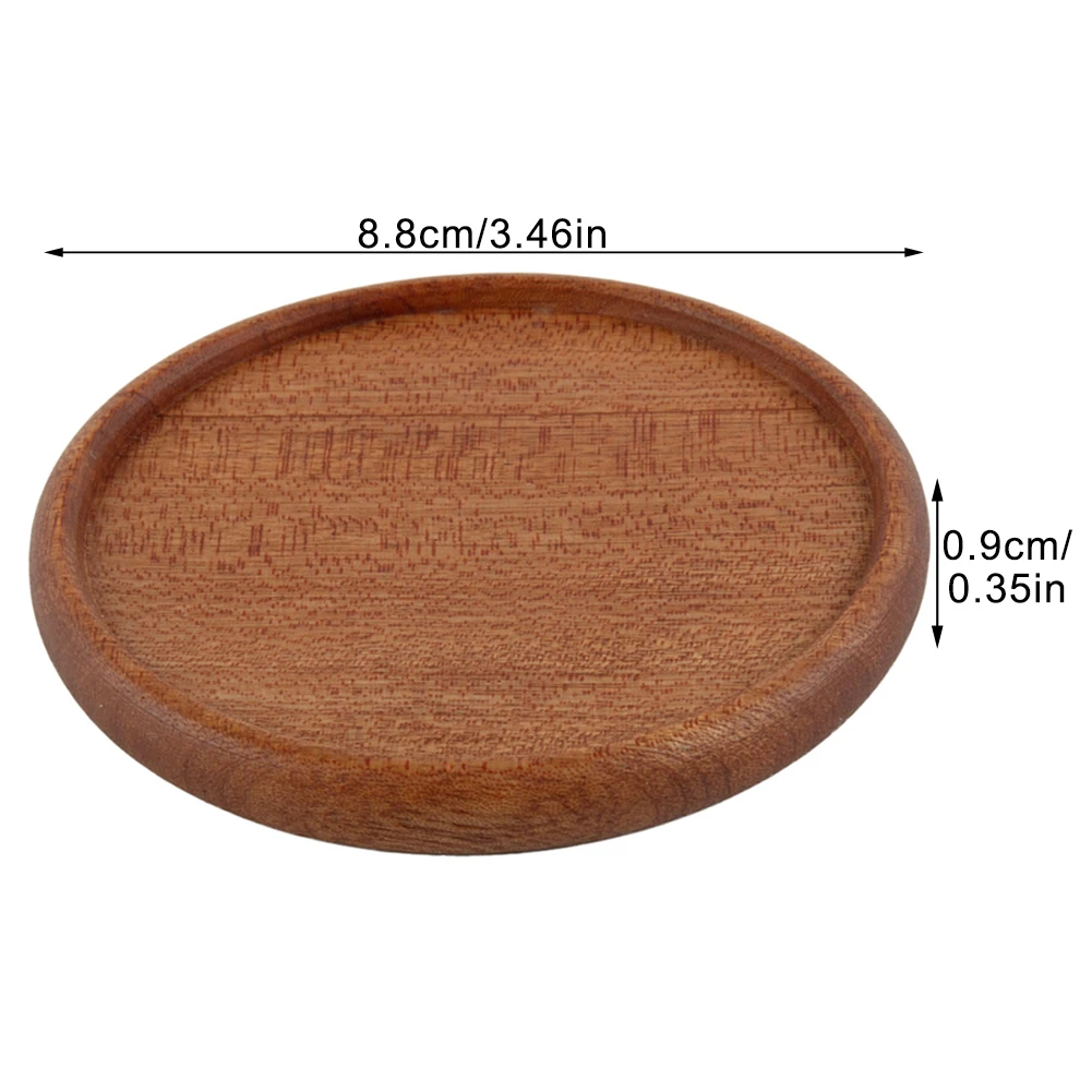 

Tea Coffee Cup Pad Placemats Decor Ebony Wood Coasters Durable Heat Resistant Square Round Drink Mat Kitchen Table Set