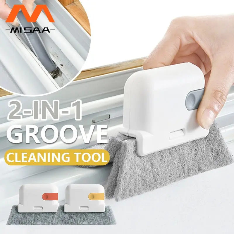 

Groove Cleaning Brush Window Frame Door Groove Cleaning Tool Hand-held Windows Slot Crevice Cleaner Household Cleaning Products