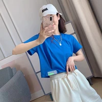 new ader error five color short top leaking navel short sleeved womens korean version solid color high quality summer t shirt