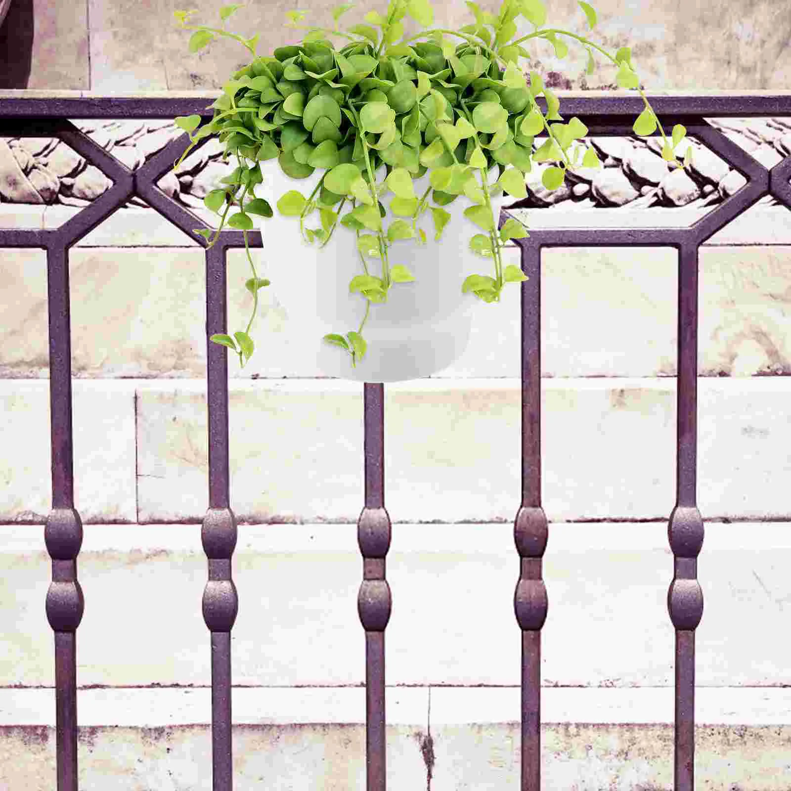 

Garden Supplies Hanging Flower Pot Yard Railing Planter Gardening Balcony Planting Pots Plants Indoor