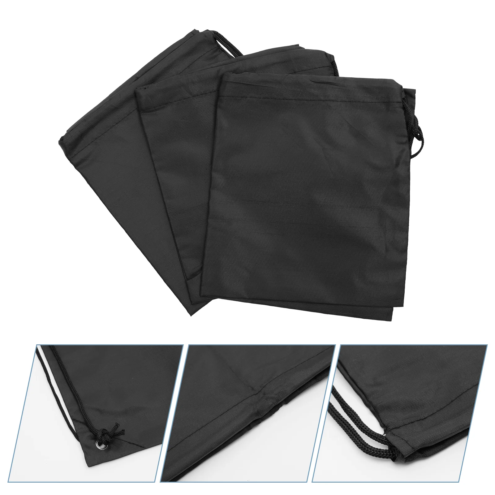 

3 Pcs Sports Backpack Polyester String Bags Hiking Daypacks Lightweight Cinch Sacks Workout Bag