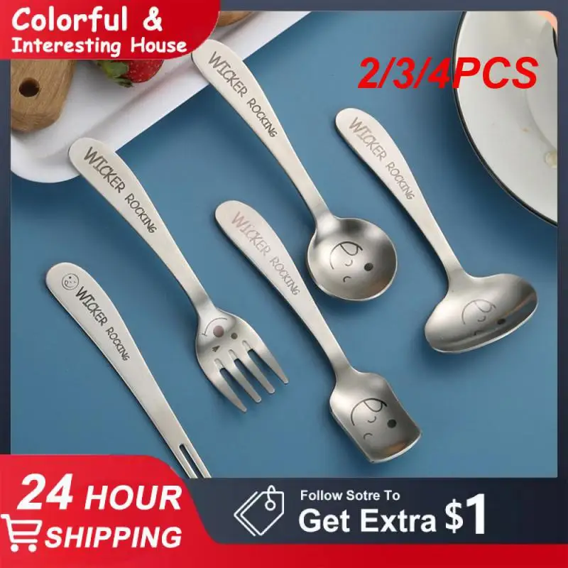 2/3/4 шт. ложка для кормления из нержавеющей стали