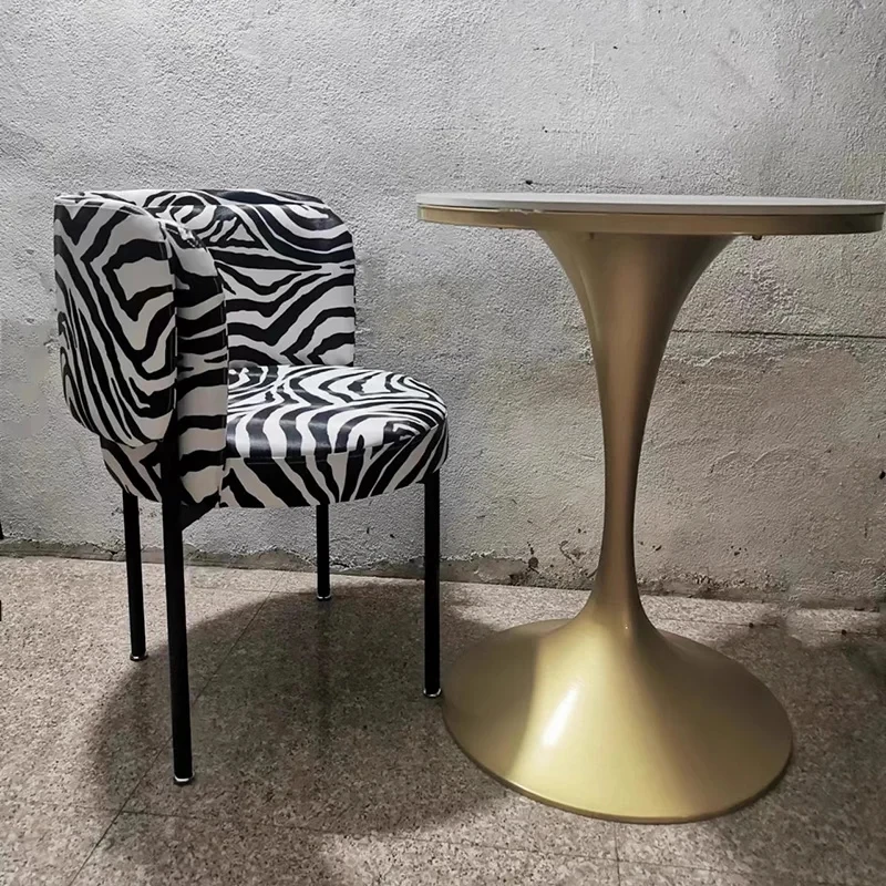 Современные роскошные обеденные стулья из льна искусственной кожи домашние