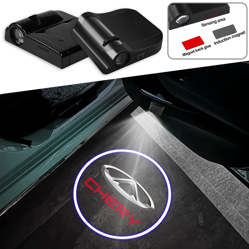 

1pcs Car Door Welcome LED Decorative Projector Light for Dodge Journey Ram 2500 Charger Caliber Challenger Dakota Accessories