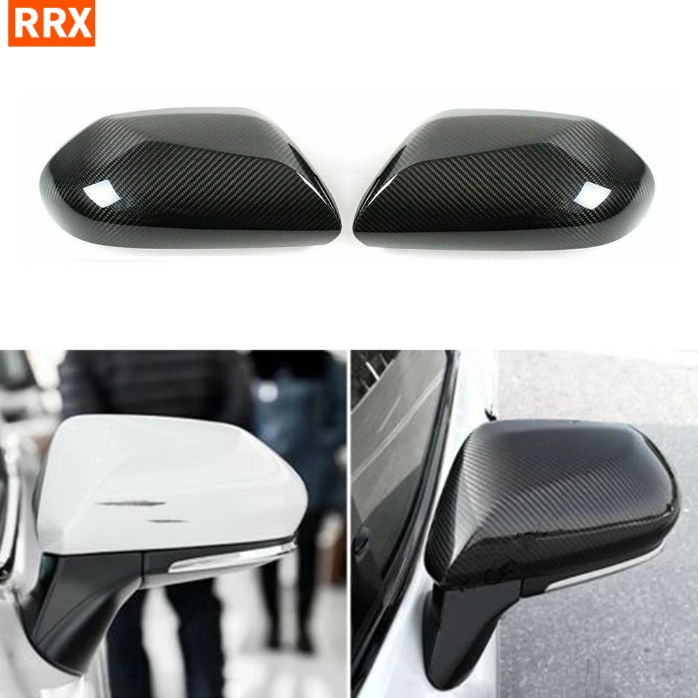 

For Toyota Camry 8th Gen 2018+ Mirror Covers Caps RearView Mirror Case Cover Carbon Fiber Car Exterior Protection Accessories